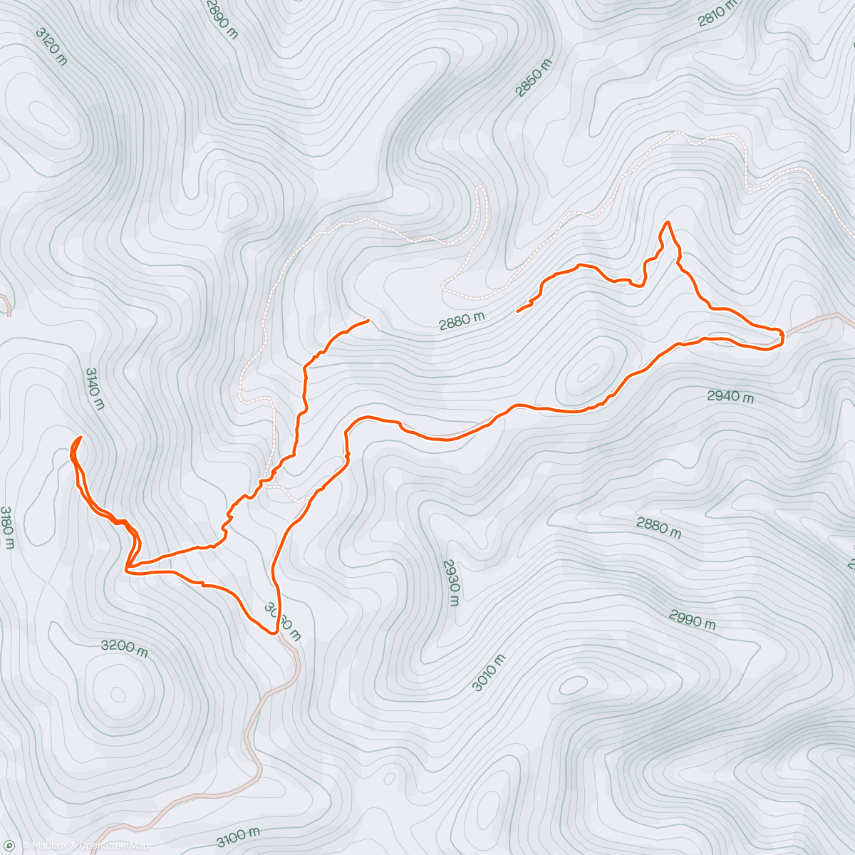 Map of the activity, Sierra Norte