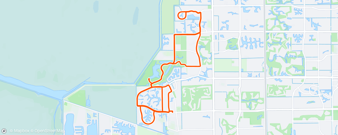 Map of the activity, West Boca