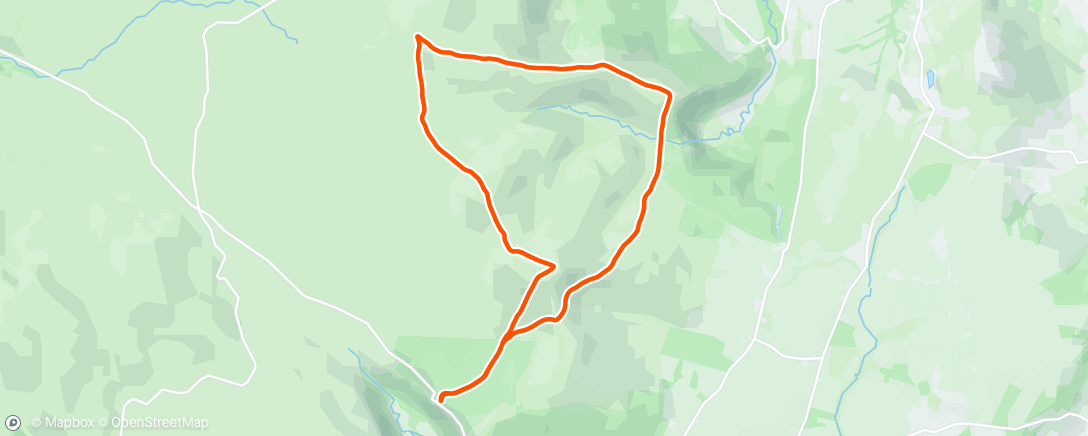 Map of the activity, Dargle 4 peaks Race