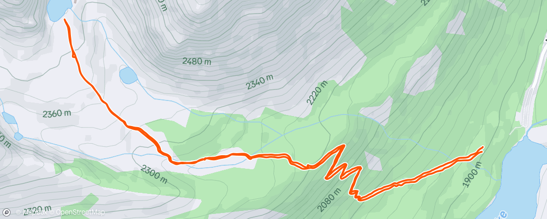Map of the activity, I can still hike 🥲