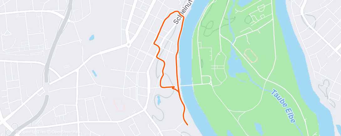 Map of the activity, Abendspaziergang