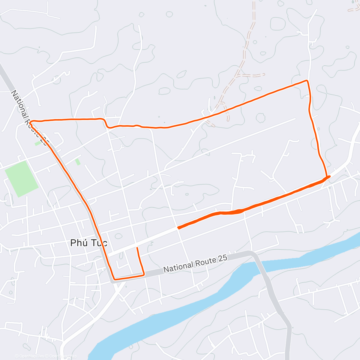 Карта физической активности (Morning Run)