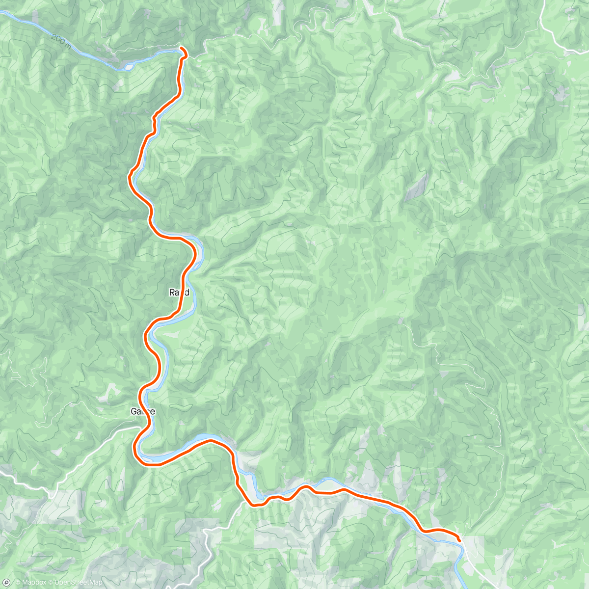 Map of the activity, ROUVY - Rogue River Oregon