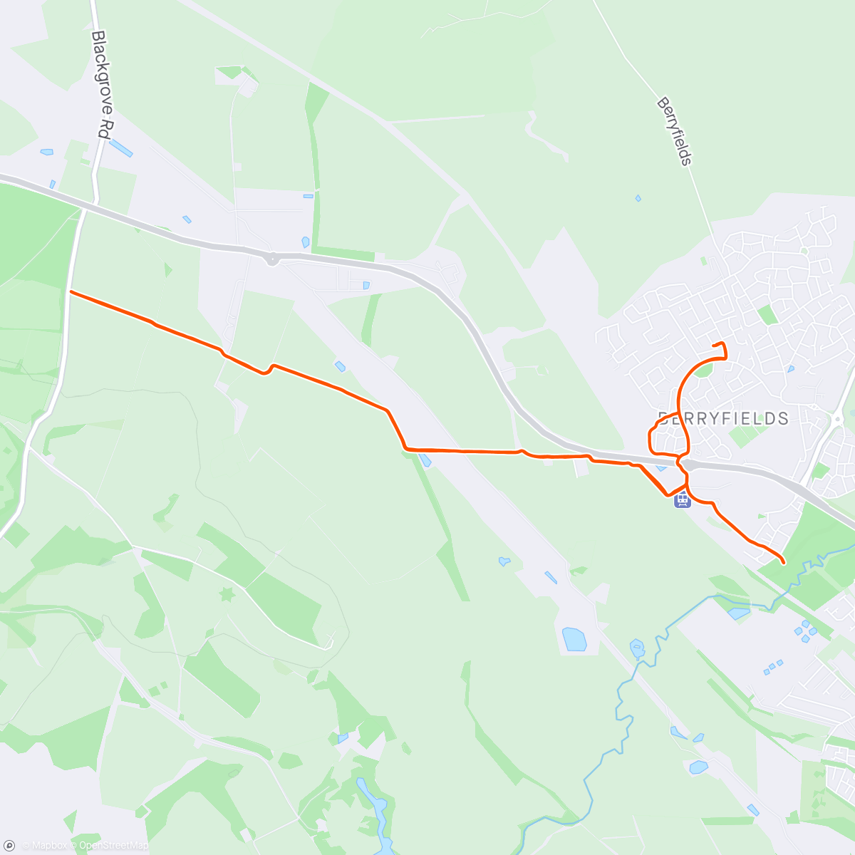 Map of the activity, 10km Buggy Run