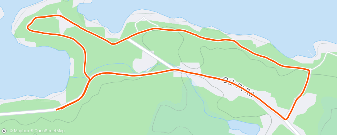 Map of the activity, Cottage Run