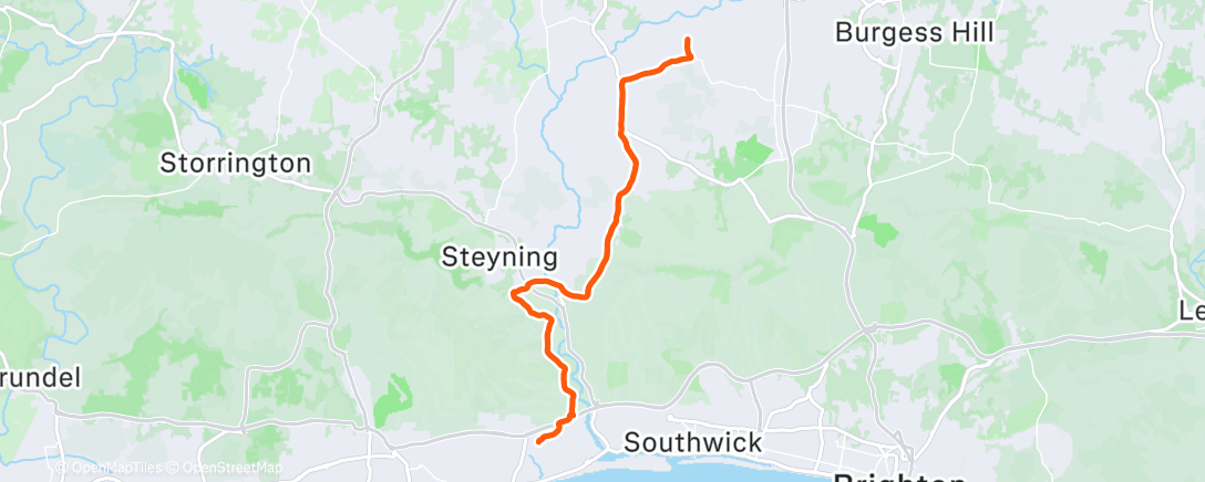 Map of the activity, Morning Ride
