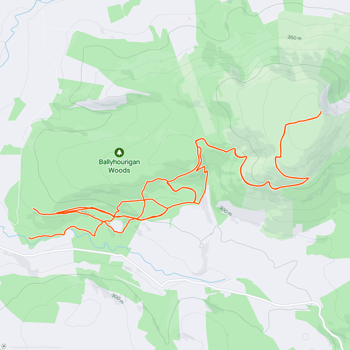 Map of the activity, Down and dirty on the mountain bike in keeper