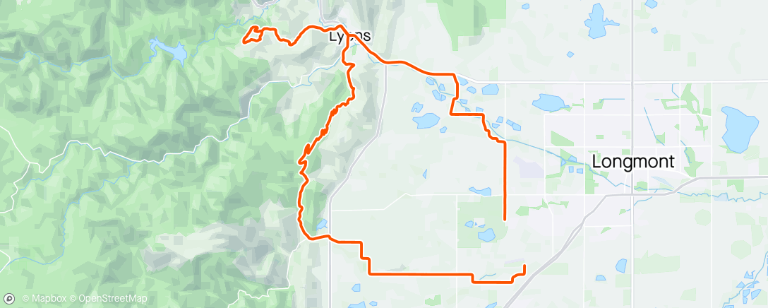 Map of the activity, Hardtail party