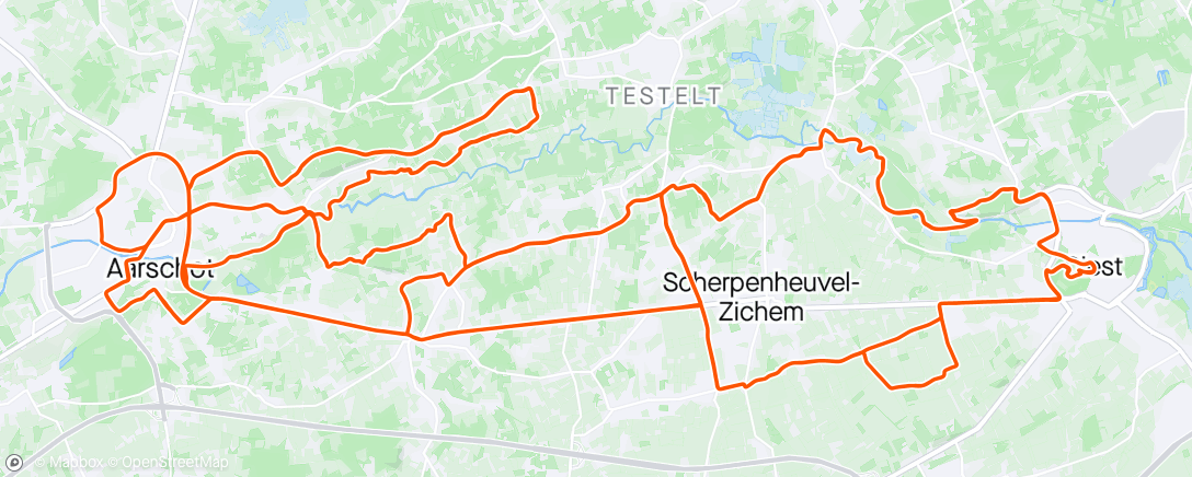 Map of the activity, Hageland 2024 #22 chasse patate
