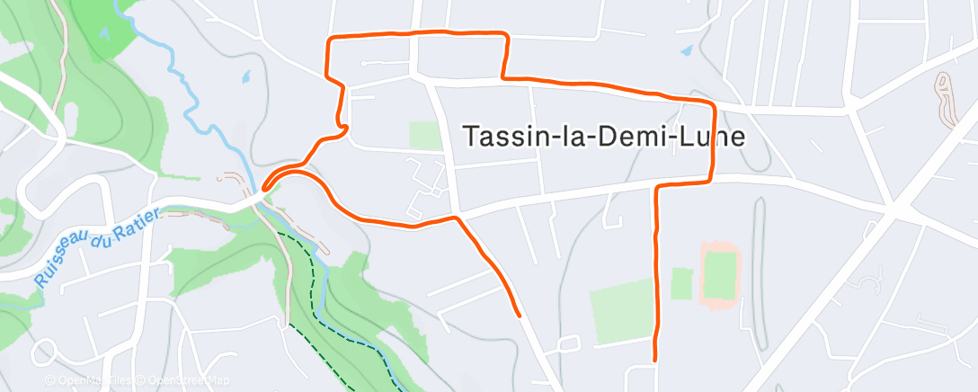 Map of the activity, Christmas 🎄 Morning Run