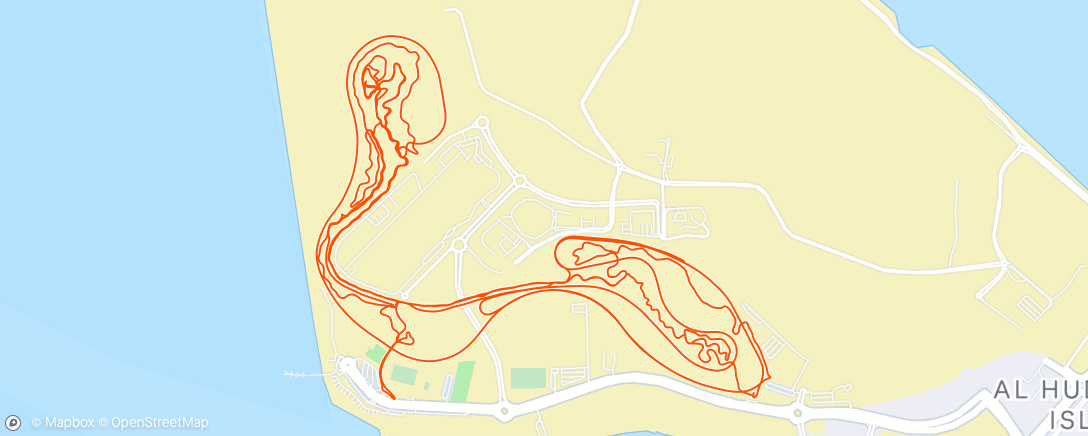 Map of the activity, Little ride on the bike center