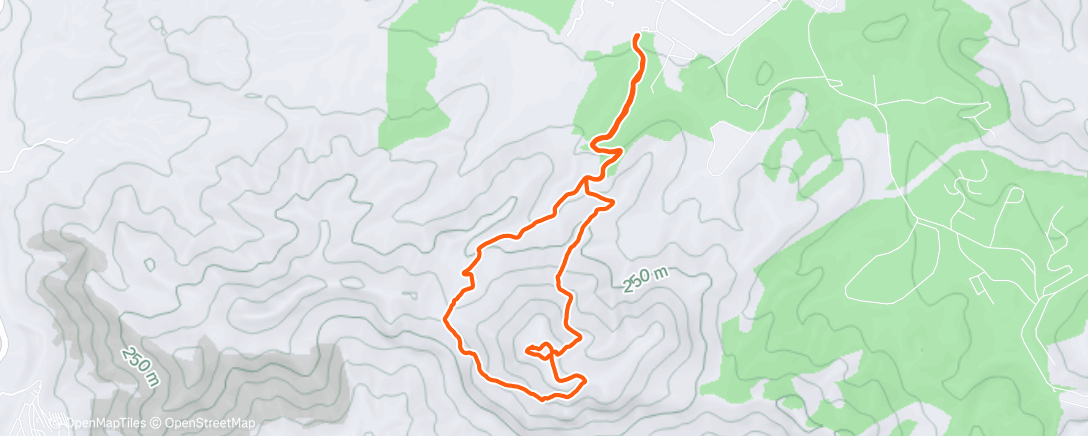 Map of the activity, Carrera a la hora del almuerzo