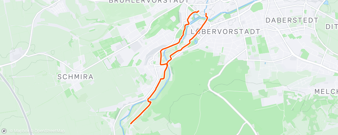 Map of the activity, Spaziergang am Nachmittag