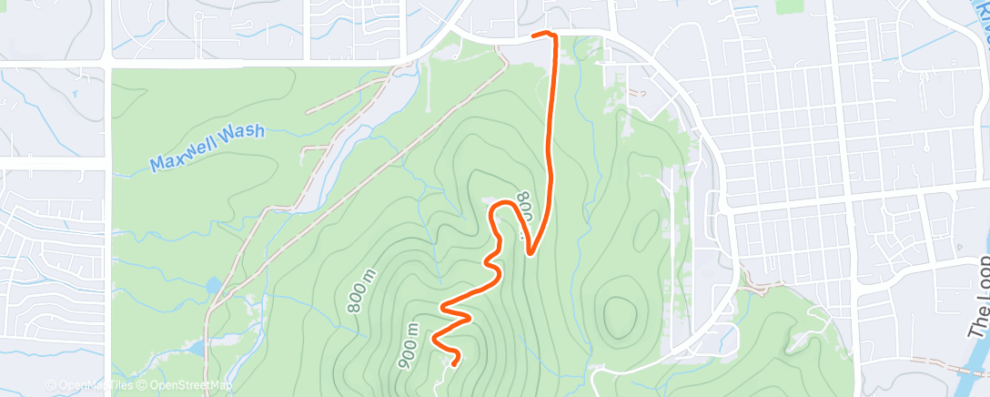 Map of the activity, Morning Run