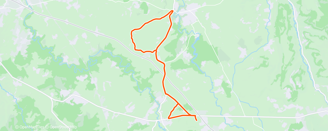 Map of the activity, Sortie vélo le matin