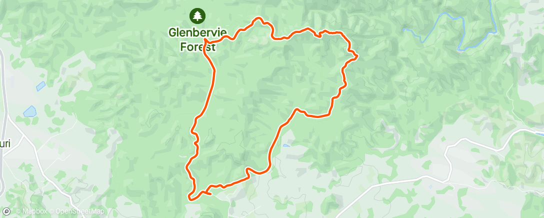 Map of the activity, Morning Trail Run