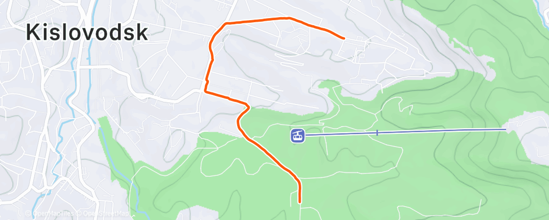 Карта физической активности (Afternoon Run)