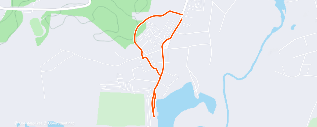 Map of the activity, Lunch Walk