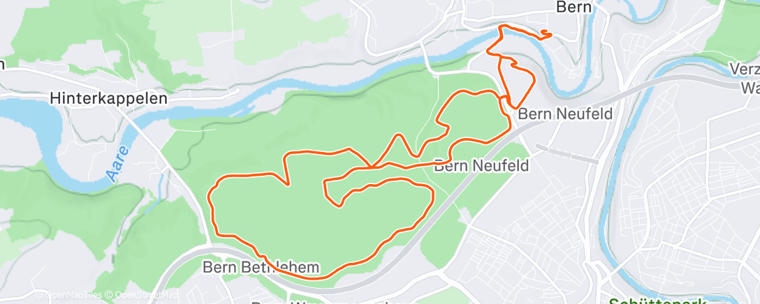 活动地图，Lauf am Morgen