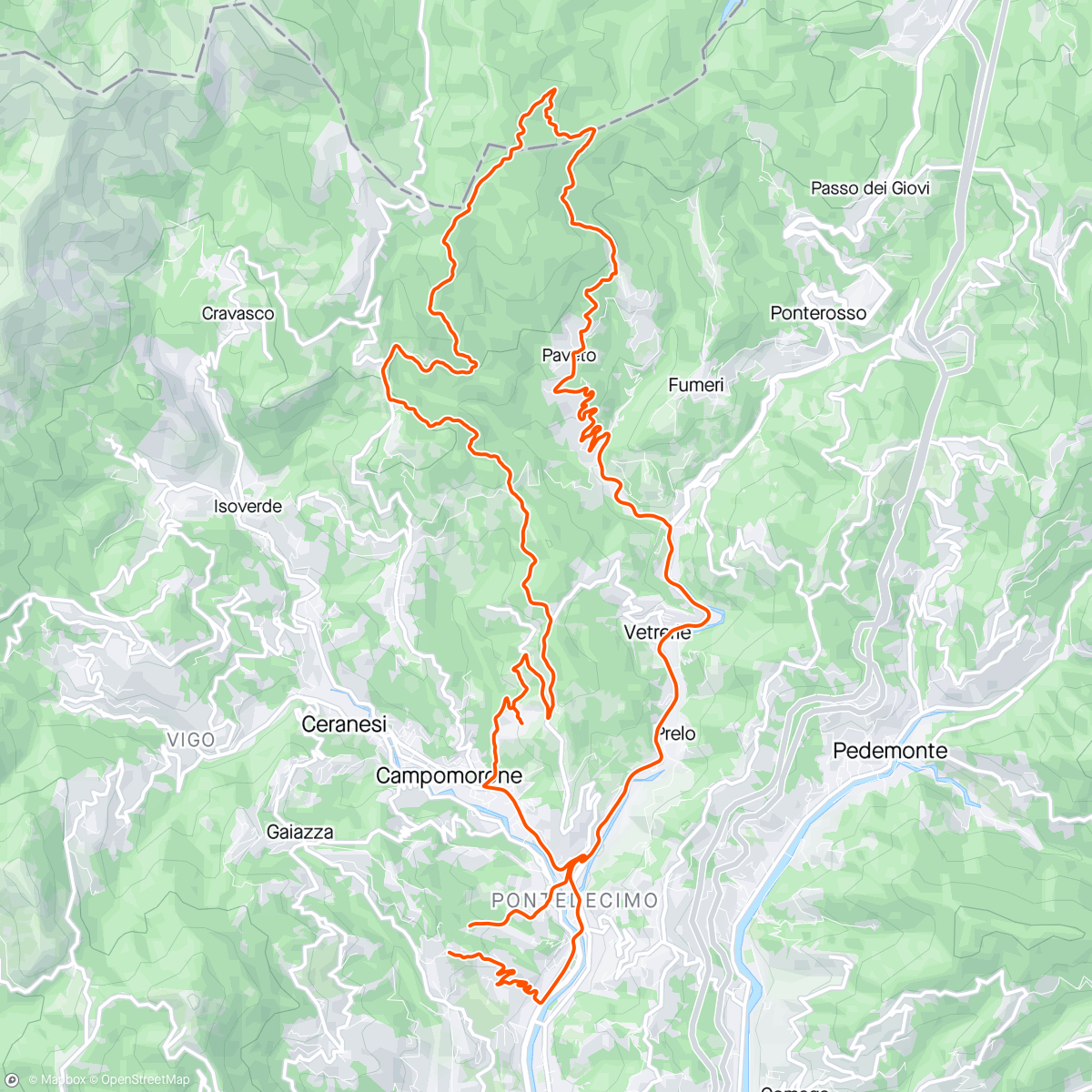 Map of the activity, A sgranchirsi le gambe 🚴‍♂️