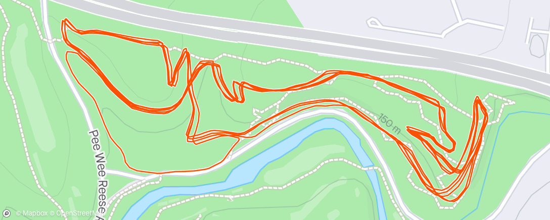Map of the activity, Seneca Park MTB