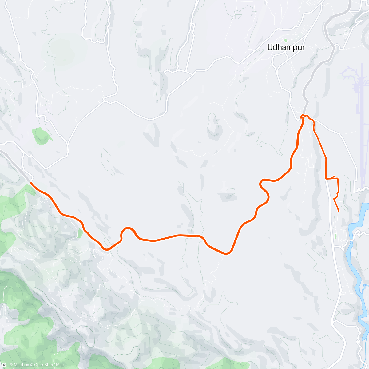 Mapa da atividade, Rainy Ride