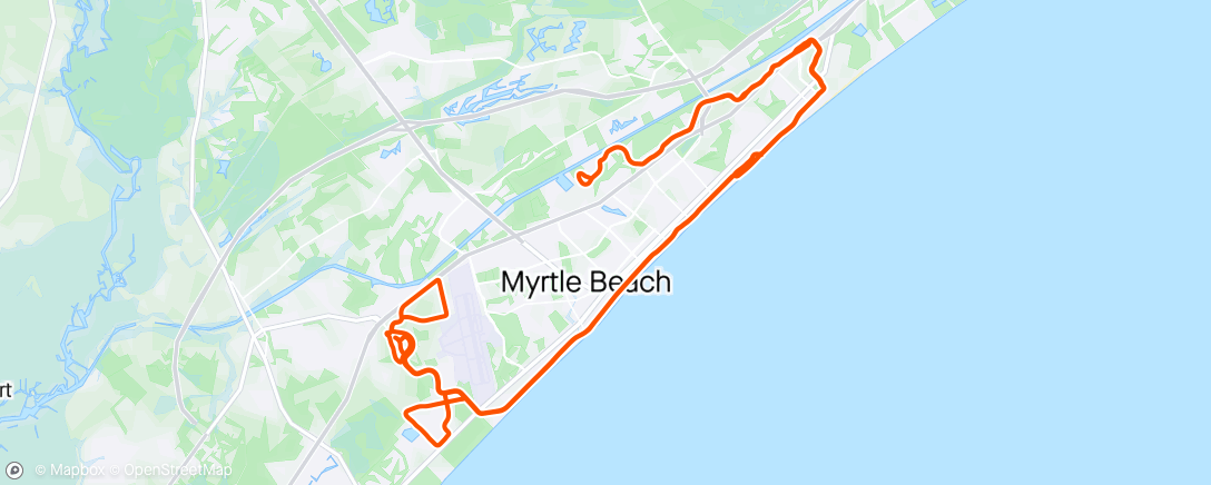 アクティビティ「Myrtle Beach 2024 Ride # 5」の地図