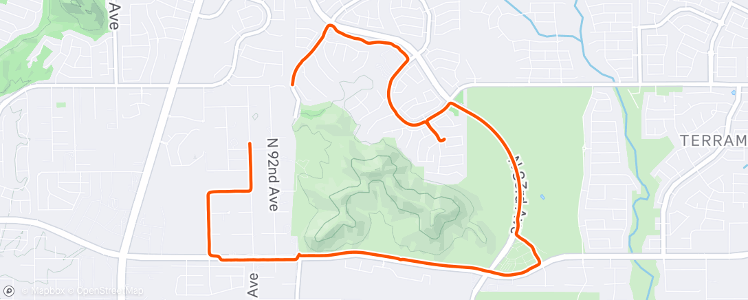 Map of the activity, Starry Night walk