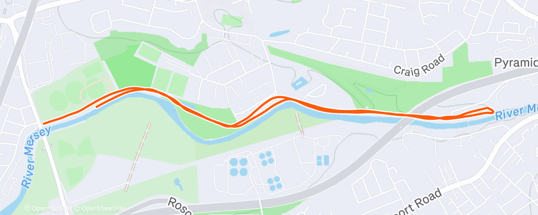 Map of the activity, 1st run in ages! 🥵