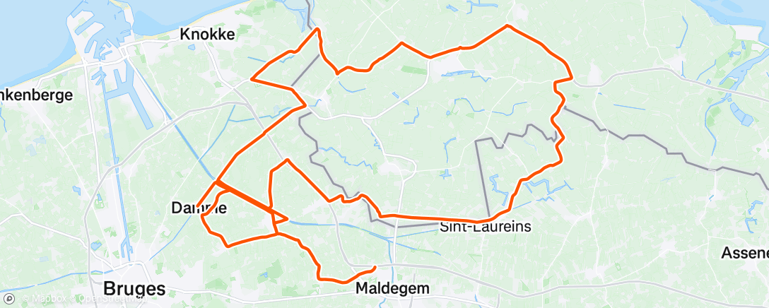 Map of the activity, Morning Ride