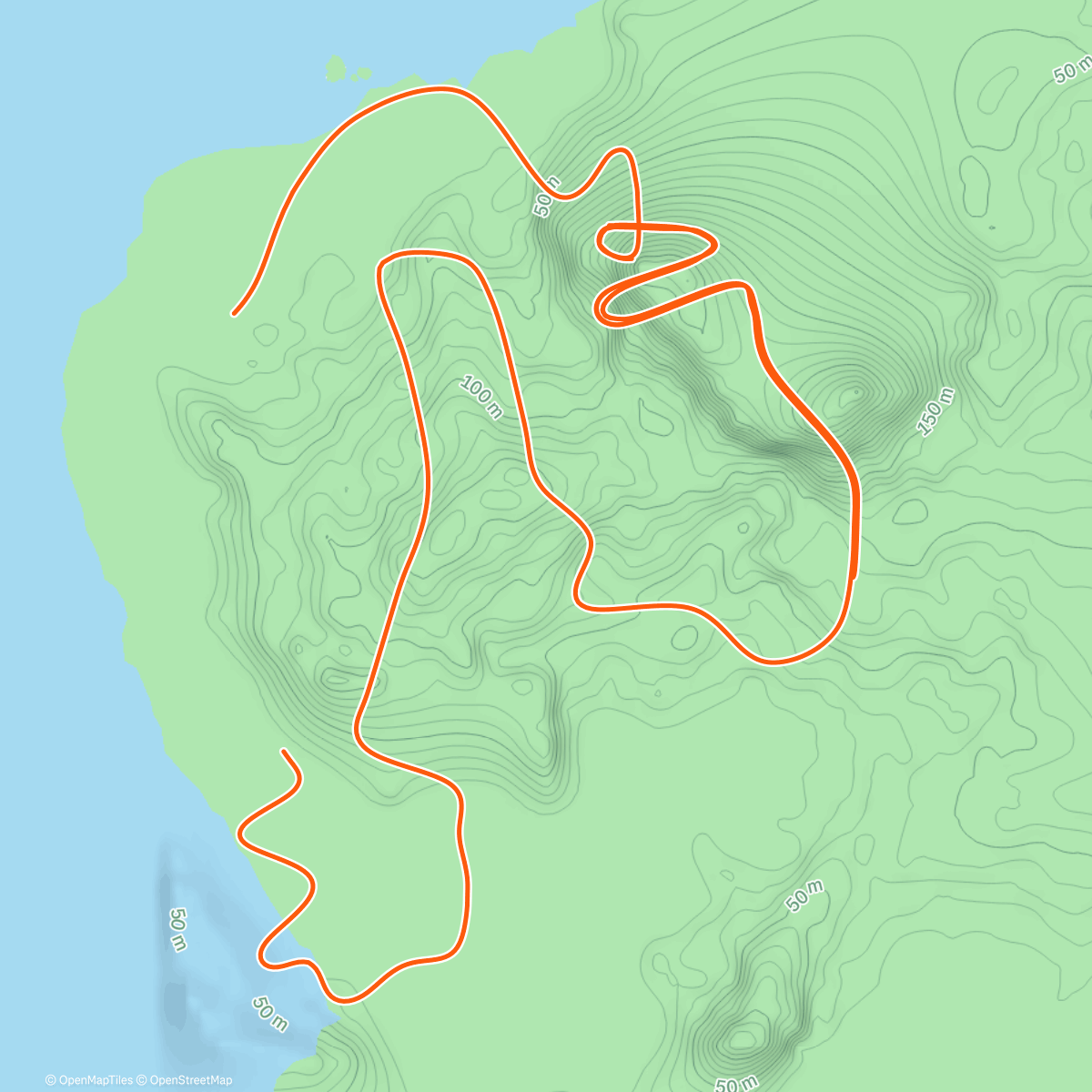 Map of the activity, Zwift - TrainerRoad: Ben Bury on Figure 8 in Watopia