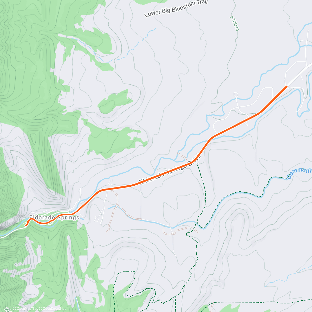 Map of the activity, Eldo commute