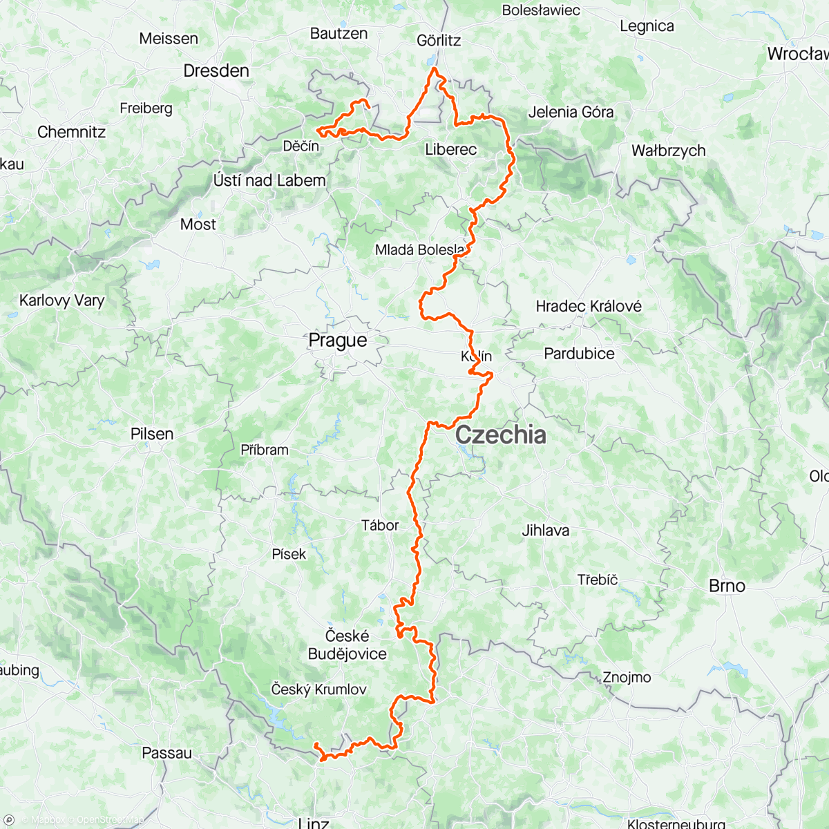 Map of the activity, Bohemia Divide 2023 2D18H24M/7th