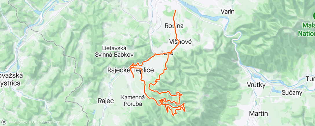 Mapa da atividade, Rajecke