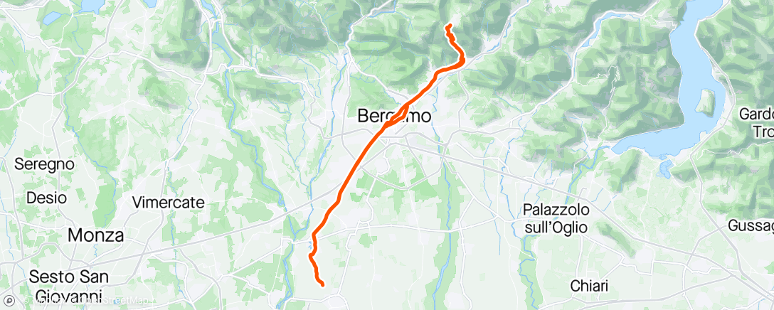 Map of the activity, Selvino
