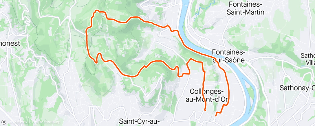 「Vélo du midi」活動的地圖