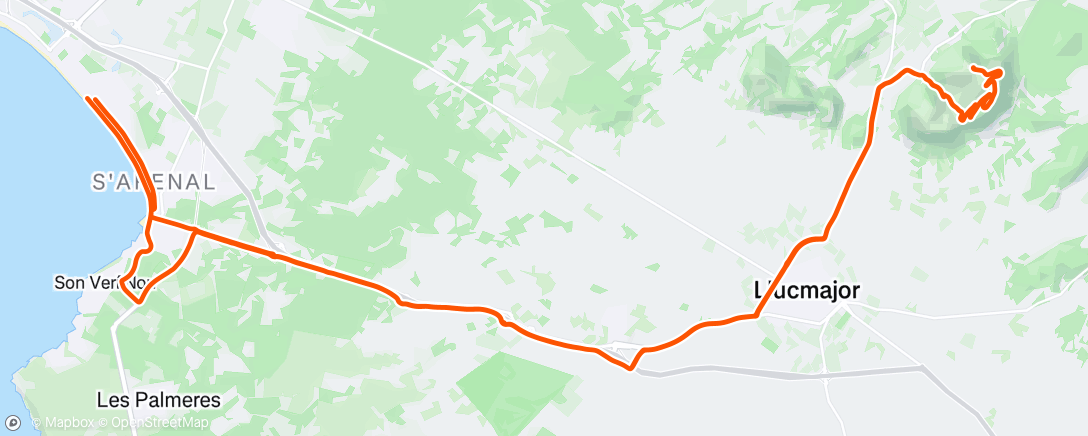 Map of the activity, Morning Ride