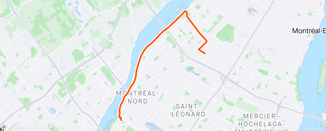 Map of the activity, Morning Ride