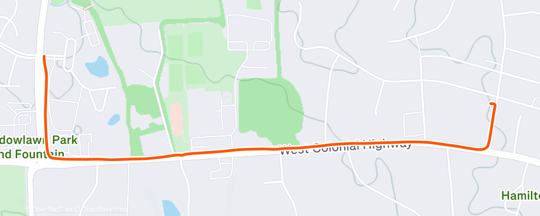 Map of the activity, Flat Tire to Pick Up Point Walk