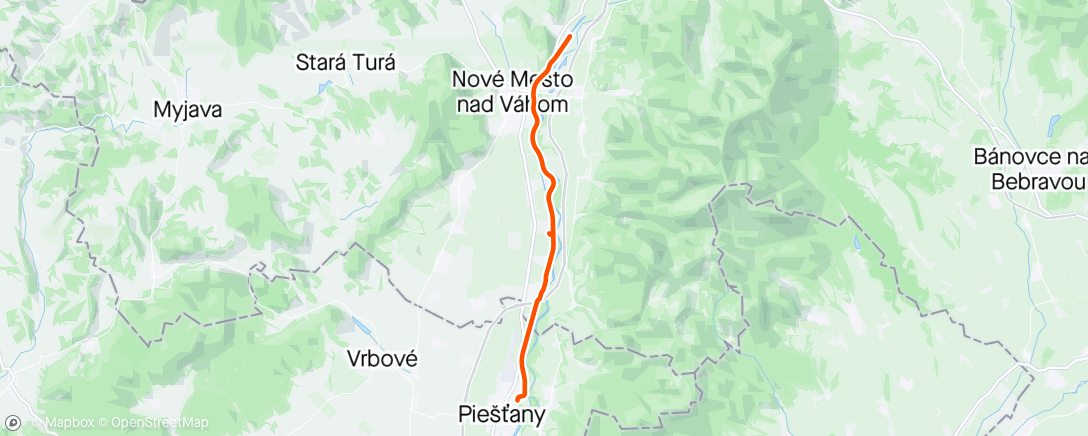 Map of the activity, Back to the road