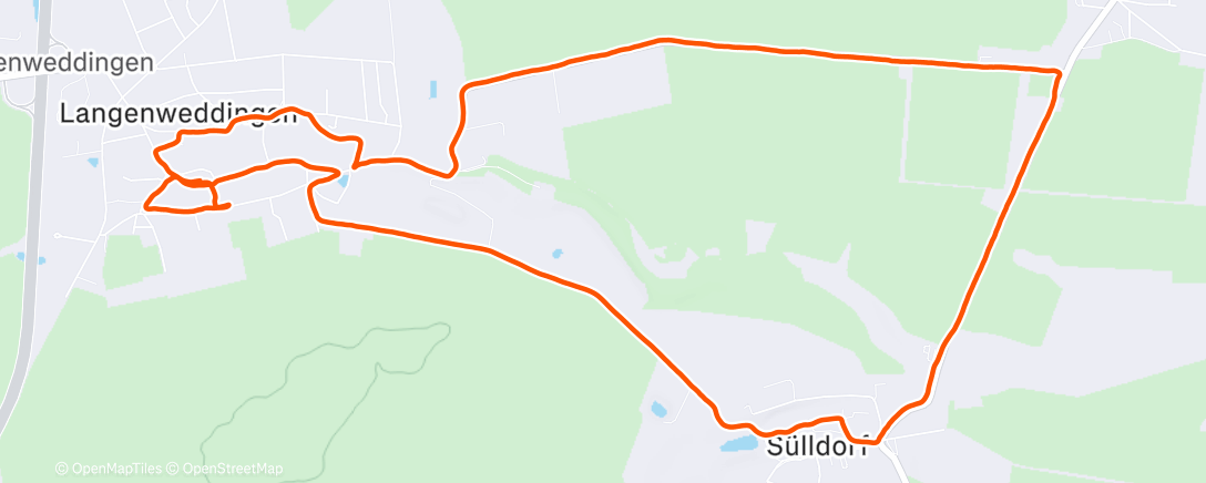 Map of the activity, Lunch Run