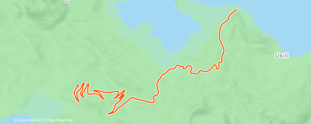 Map of the activity, Zwift - 2x15 FTP Intervals on Road to Sky in Watopia
