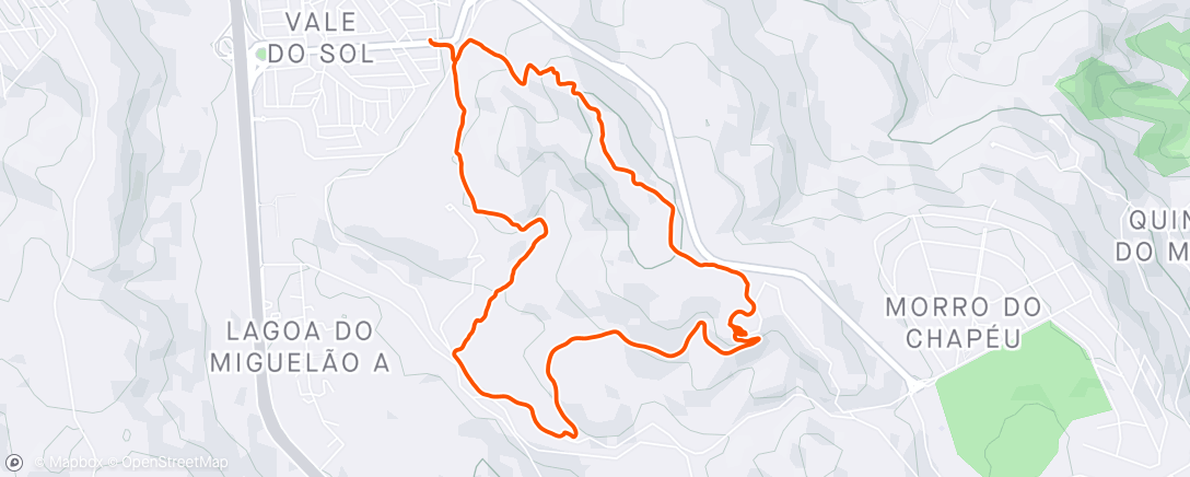 アクティビティ「Pedalada de mountain bike na hora do almoço」の地図