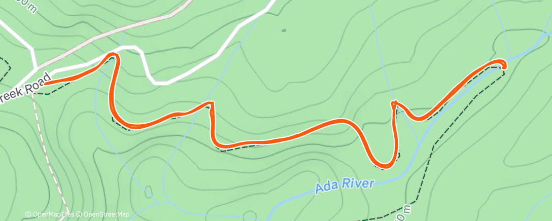 Карта физической активности (Afternoon Hike)