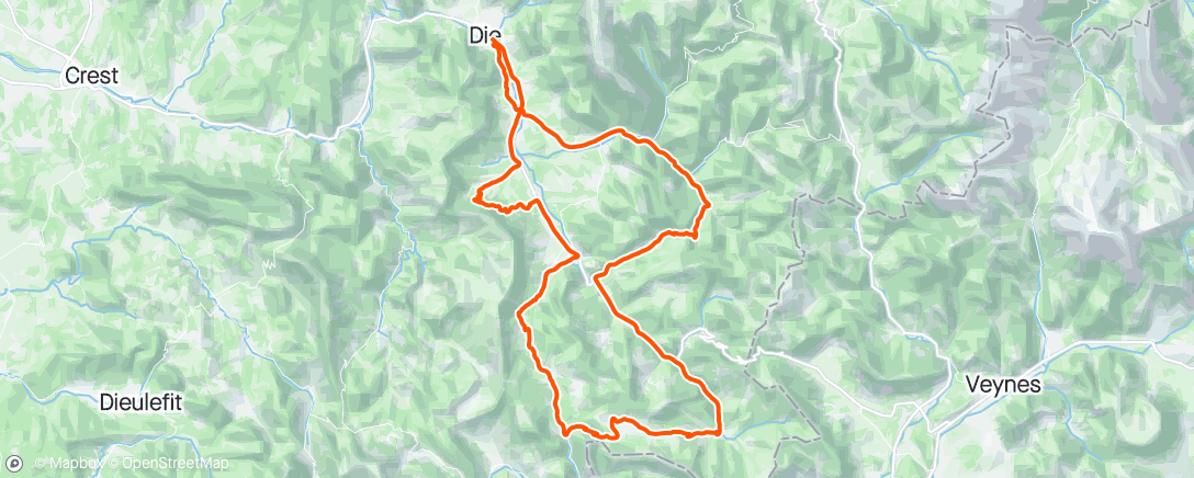 Mapa da atividade, Dromoise 2024