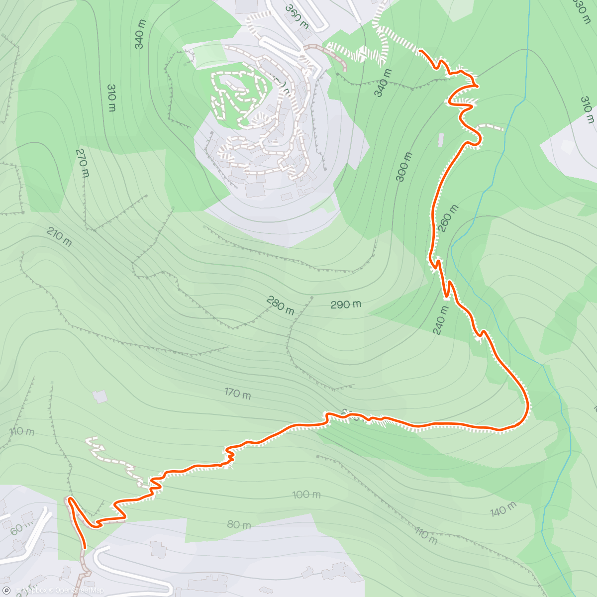 Mappa dell'attività Lunch Hike