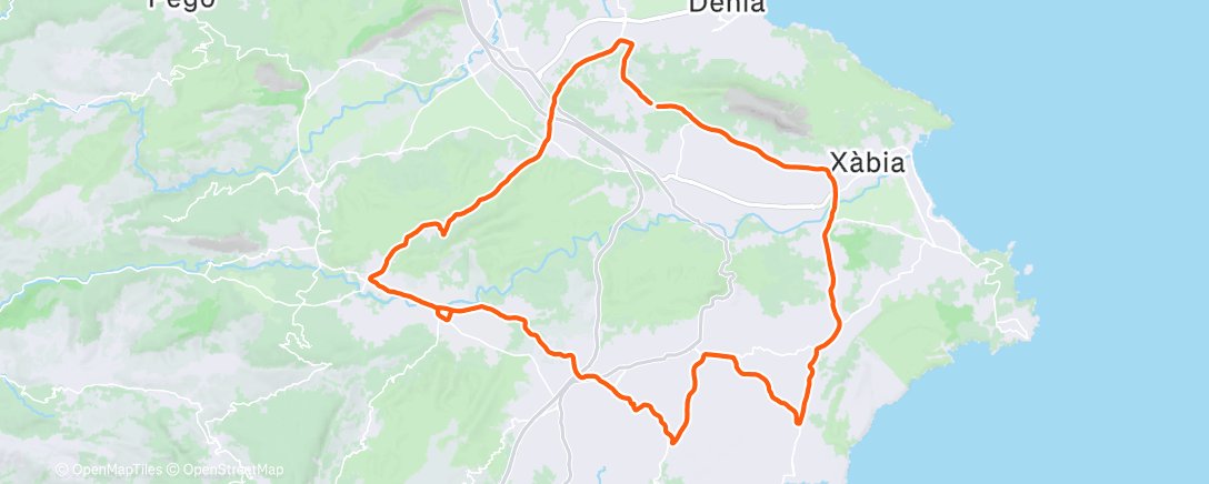 Map of the activity, Denia 4