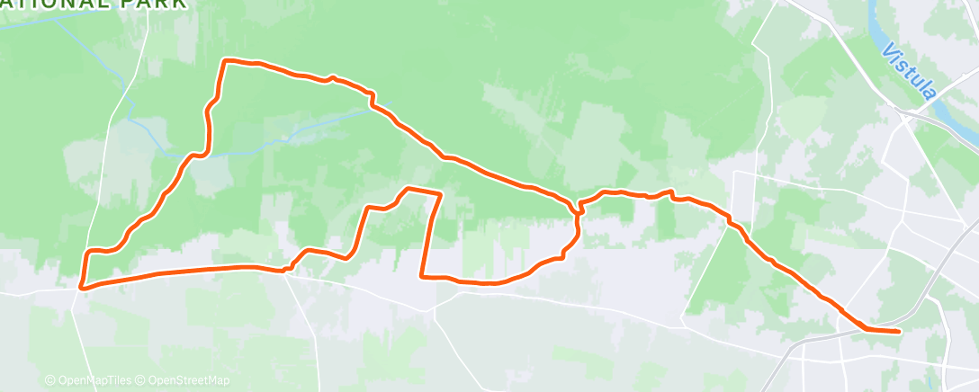 Map of the activity, Afternoon Ride