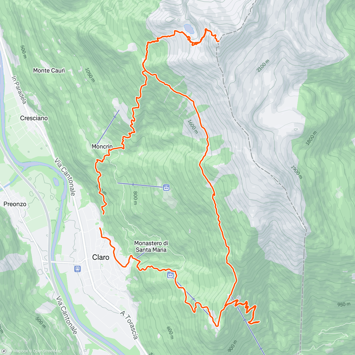 Map of the activity, Mal wieder vorm Wetter geflohen