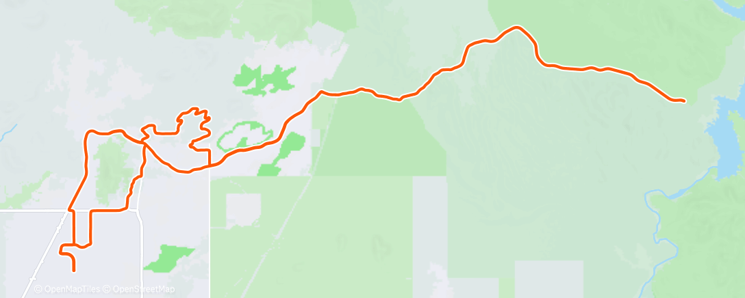 Map of the activity, Cycling